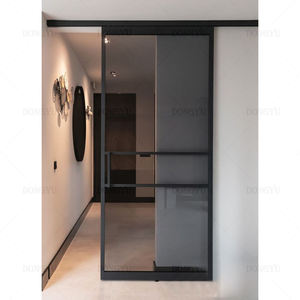 Intérieur verre aluminium profil encadré bureau pivotant <span class=keywords><strong>porte</strong></span>-<span class=keywords><strong>rideau</strong></span> cloison cloison panneau de séparation de pièce - Product Image 2
