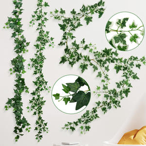 <span class=keywords><strong>Lierre</strong></span> artificiel de 1,8 m en PE, feuilles vertes avec tige pliable pour la décoration intérieure - Product Image 1