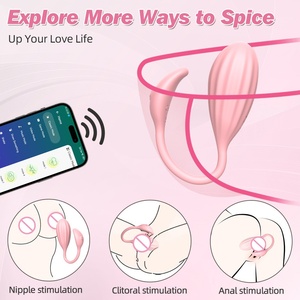 Vibrateur de point G pour femme contrô<span class=keywords><strong>l</strong></span>é par application, masseur œuf vibrant USB, jouet sexuel portable pour femmes et couples - Product Image 4
