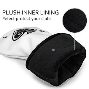 Vente en gros de housses de clubs de golf Spade a # 1 # 3 # 5 housses de tête de club de golf pour driver, fairway et hybride avec étiquettes numérotées - Product Image 3