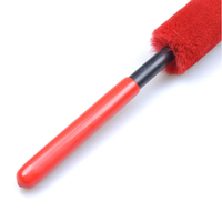 Nouvelle Brosse de Nettoyage de Jantes de Voiture en Laine Douce à Long Manche – Brosse à Poils de Laine pour Jantes de Voiture