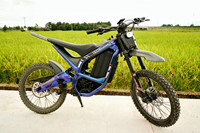Moto tout-terrain électrique à moteur central haute vitesse 72V 3000W >80km/h vitesse maximale