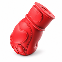 Nuevo juguete masticable de goma para perros con sonido, diseño de guante de boxeo, para limpieza dental y alivio del aburrimiento diario 2026