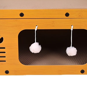 Cuccia per Gatti a 2 Piani, Casetta a Doppio Livello con Tana, Torre con Tiragraffi in Sisal, Casetta Gioco per Gatti da Interno nel Soggiorno - Product Image 4