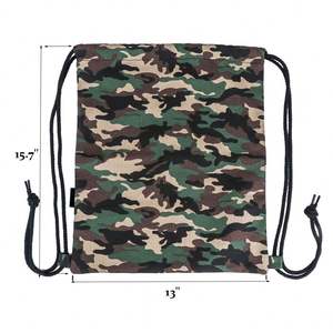 Wholesale Custom Logo Foldable Polyester <b>Drawstring</b> <b>Backpack</b> Sports Gym Sack Bag for Travel for Sports Gym Use Manufactured - Product Image 6