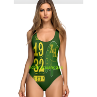 Maillots de bain Sigma Gamma Rho pour femmes, maillot de bain une pièce amincissant, maillot de bain uni, col rond, dos bas