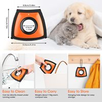 Outil d'épilation pour animaux de compagnie Épilateur pour chien pour voiture Canapé Meubles Tapis Vêtements Triangle Multi-Surface Mini Pet Hair Detailer