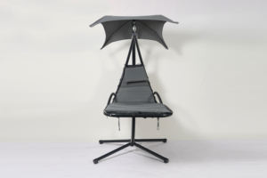 Sillón Colgante Flotante Desmontable con Toldo, Sillón Curvo de Acero para Exteriores, Hamaca Colgante - Product Image 2