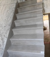 Marbre gris Cendrillon naturel, pierre gris clair de luxe avec des veines superposées subtilles pour les murs décoratifs et les revêtements de sol