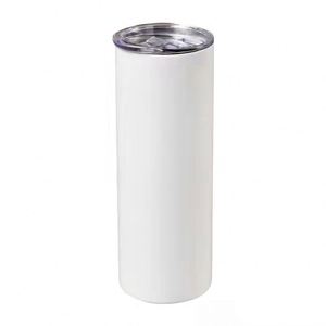 Offre Spéciale – Gobelet Isotherme Droit en Acier Inoxydable 20oz pour Sublimation, Double Paroi Isolée avec Couvercle - Product Image 2