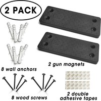 Support magnétique dissimulé en caoutchouc anti-rayures pour chargeurs de fusil, pour véhicule, camion, voiture, mur et bureau
