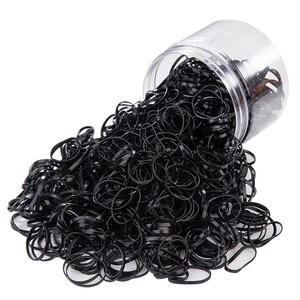 Disposable Black Small Hair Ties for <strong>Baby</strong> Girls Thickened Non-Tangled Rubber Band Storage Box Kids' <strong>Headband</strong> - Product Image 5