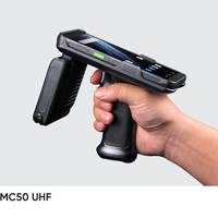 Lector RFID UHF CHAINWAY MC50 con IMPINJ E710, Sistema Operativo Android 14, Escáner de Código de Barras 2D, PDA, Terminal Portátil Resistente 5G para Logística