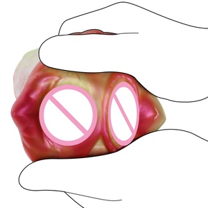 GEEBA Dual Channel Male Aircraft Cup Realistic Vagina Sex <b>Toys</b> <b>for</b> Adult 18+ All Access Soft Silicone Masturbator Penis Training - Product Image 3