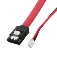Kabel Data & Daya Terintegrasi PC PH2.0 2-Pin IDE + 7+15P untuk Hard Drive & Optical Drive PVC 30cm Desktop Stok