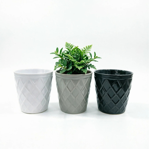 กระถางดอกไม้เซรามิคลายนูนเพชรขายดีปี 2026 จากโรงงานโดยตรง สำหรับตกแต่งบ้าน สวน ระเบียง สำนักงาน ทั้งภายในและภายนอกอาคาร - Product Image 1