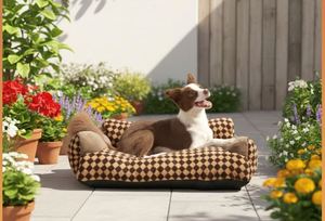 Cama para Perros y Gatos de Felpa Rectangular Sólida al por Mayor, Funda Extraíble y Lavable, Ecológica, Suave y Cómoda, Sofá Cama - Product Image 3