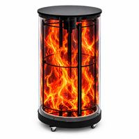 Afficheur cylindrique holographique transparent Z75 960 mm 360 degrés pour les magasins de détail