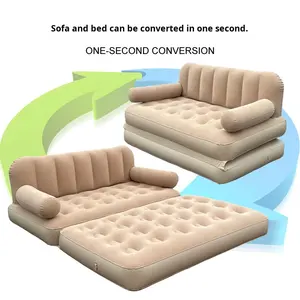 Sofá Cama Inflable Automático, Portátil, Plegable, para Exteriores, Tienda de Campaña, Material de Flocado, Cojín de Aire con Bomba - Product Image 1