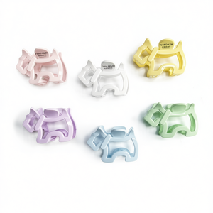 Fermagli per Capelli Angelina 8,5 cm, Colori Pastello, Fermagli a Becco d'Anatra alla Moda per Donna, Uso Quotidiano, Accessori per Capelli in Plastica di Alta Qualità - Product Image 1