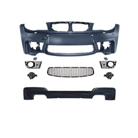 Kits carrosserie E82 E87, mise à niveau E E, pare-chocs avant style M avec calandre et feux antibrouillard pour Série 1 E82 E87 2008 2009 2011
