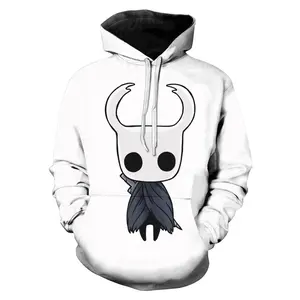 Hot Hollow Knight felpe con cappuccio stampate in 3D uomo/donna moda nuova personalità popolare Anime felpa con cappuccio Harajuku felpe con cerniera