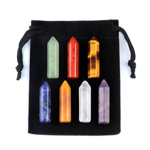 <strong>Wholesale</strong> Handmade Natural <strong>Crystal</strong> Seven Chakra Healing Stones Set <strong>Raw</strong> Gemstone for Energy Healing - Product Image 5