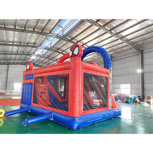 Château gonflable commercial avec toboggan pour enfants, idéal pour les aires de jeux extérieures - Product Image 6