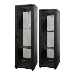 19 Zoll 42U 47U Rechen zentrums ausrüstung Freistehende tragbare Server-Racks aus Aluminium metall