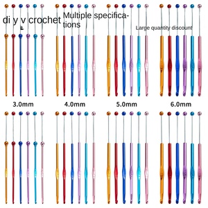 Juego de herramientas de tejido y ganchillo Gillian DIY, <span class=keywords><strong>aguja</strong></span> de suéter <span class=keywords><strong>con</strong></span> cuentas de colores y hilo para manualidades de Yiwu - Product Image 6