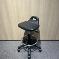 Tabourets de travail pragmatiques en cuir PU avec support lombaire, chaise pivotante réglable en hauteur pour bureau caissier magasin Studio réception