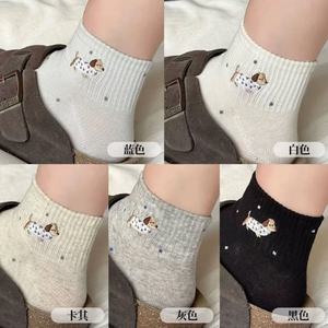 Calcetines cortos de primavera y verano, absorbentes del sudor, resistentes al olor, con patrón de Dachshund, hilo de algodón sin costuras para mujer - Product Image 3