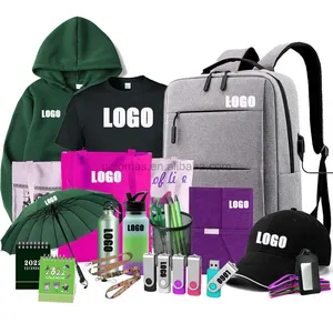 Advertising Gifts Items Cheap Promotional Printed Logo Brand T-Shirt Backpack Office Stationery Travel Gift Anniversary Souvenir