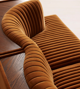 Sofá de tela de terciopelo de lujo ligero, juego de sofá para sala de estar, muebles, juego de sofá Modular de roble multifuncional moderno - Product Image 5