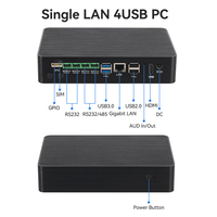 ARM Mini PC RK3568 2G DDR4 16G eMMC double RJ45 LAN 4 RS232 RS485 COM GPIO ordinateur intégré Android industriel sans ventilateur