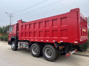 รถบรรทุกฮาวโอ 6x4 ยูโร 2 ดีเซล รถบรรทุกขนาดเล็กใหม่สำหรับงานเหมือง รถดัมพ์ 10 ล้อ บรรทุกได้ 11-20 ตัน พวงมาลัยซ้าย กล้องมองหลัง 251-350 แรงม้า 6-8 ลิตร - Product Image 4