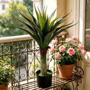 Décoration de mariage écologique, <span class=keywords><strong>plante</strong></span> artificielle d'agave, <span class=keywords><strong>plante</strong></span> artificielle <span class=keywords><strong>en</strong></span> plastique pour le désert, accessoires de décoration pour bar, bureau, hôtel, fête, maison - Product Image 5