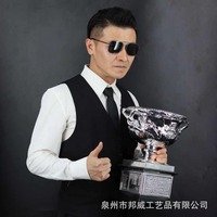 Trophée Coupe de Défi en Argent Personnalisé, Grand Prix Perpétuel en Métal, Ornementé, pour Championnat, Tennis, Sports, Récompense d'Entreprise, Gravure Gratuite