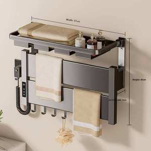 Sèche-serviettes mural électrique numérique intelligent en acier inoxydable 2026 – Chauffe-serviettes moderne pour salle de bain - Product Image 5