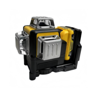 Niveau laser auto-nivelant 12V Lithium-Ion avec 360° °   Lignes vertes horizontales et verticales, couverture sur 3 côtés
