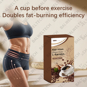Café Instantáneo de L-Carnitina Natural Pura, Sabor Chocolate Negro con Azúcar, Directo de Fábrica, Bajo MOQ - Product Image 4