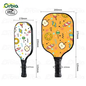 ORBIA Hot Selling Graphite Carbon Fiber Pickleball Set of 2 Pickleball Paddle Set Family Child Size Pickle Ball Paddles