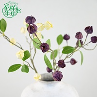 Bunga Sutra Buah Lentera Kecil 65cm 17 Tangkai Dekorasi Vas Bunga Pernikahan Centerpiece Rumah Gaya Farmhouse Perlengkapan Bunga Grosir