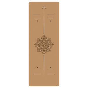 Bolster de yoga en liège TPE Super Grip Pilates 6 mm avec logo personnalisé, écologique, biodégradable, tapis de fitness professionnel pour yoghis - Product Image 4