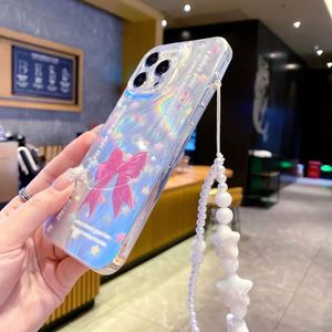 Coque de téléphone style INS avec design IMD en stock pour iPhone 17 Air, motif papillon, compatible iPhone 16 15 14 13 12 11 Pro Max avec bracelet - Product Image 5