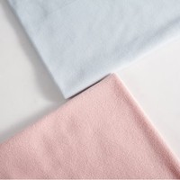 Tissu polaire microfibre brossé double face anti-boulochage teint uni 300 GSM en polyester tricoté 160 cm