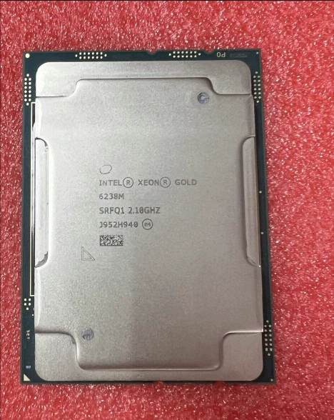 Used Tested SRFQ1 Xeon Gold 6238M CPU 2.1GHz 22Cores 30.25MB 140W FCLGA3647 Server Processor