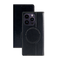Vente directe d'usine, design luxueux, durable, antichoc, porte-cartes magnétique, étui de téléphone en cuir PU pour 14 Pro Max