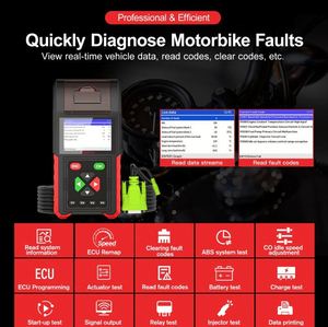 สำหรับ M200 Pro ECU Remap/Program เครื่องสแกนรถจักรยานยนต์ OBD2 อเนกประสงค์ 12V อัปเดตฟรี 1 ปี เครื่องมือวินิจฉัย - Product Image 2