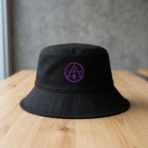 หมวกทรงบัคเก็ตลายอิฐปักโลโก้ลึกลับ - Product Image 3